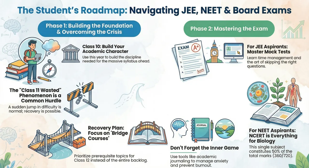 The Scholar’s Roadmap: The Ultimate Guide to Cracking JEE, NEET, and Board Exams
